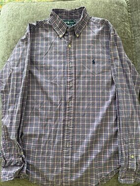 Polo by Ralph Lauren Purple Plaid Button-Down Shirt